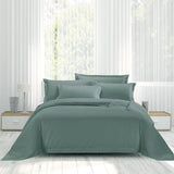 Egyptian Cotton Co T400 Duvet Cover Super King Oxford Duck Egg