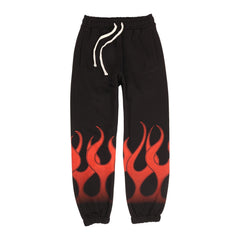 Vision Of Super Vs00481 Pants With Red Flames Black