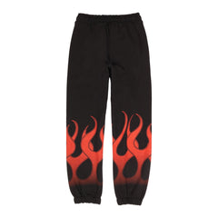 Vision Of Super Vs00481 Pants With Red Flames Black
