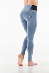 Freddy Wrap Up Pants With High Waist Blue