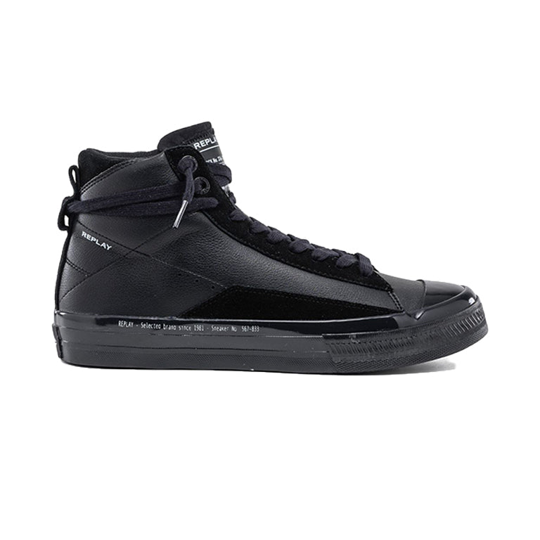Replay Shoe Snap Light Toned Black