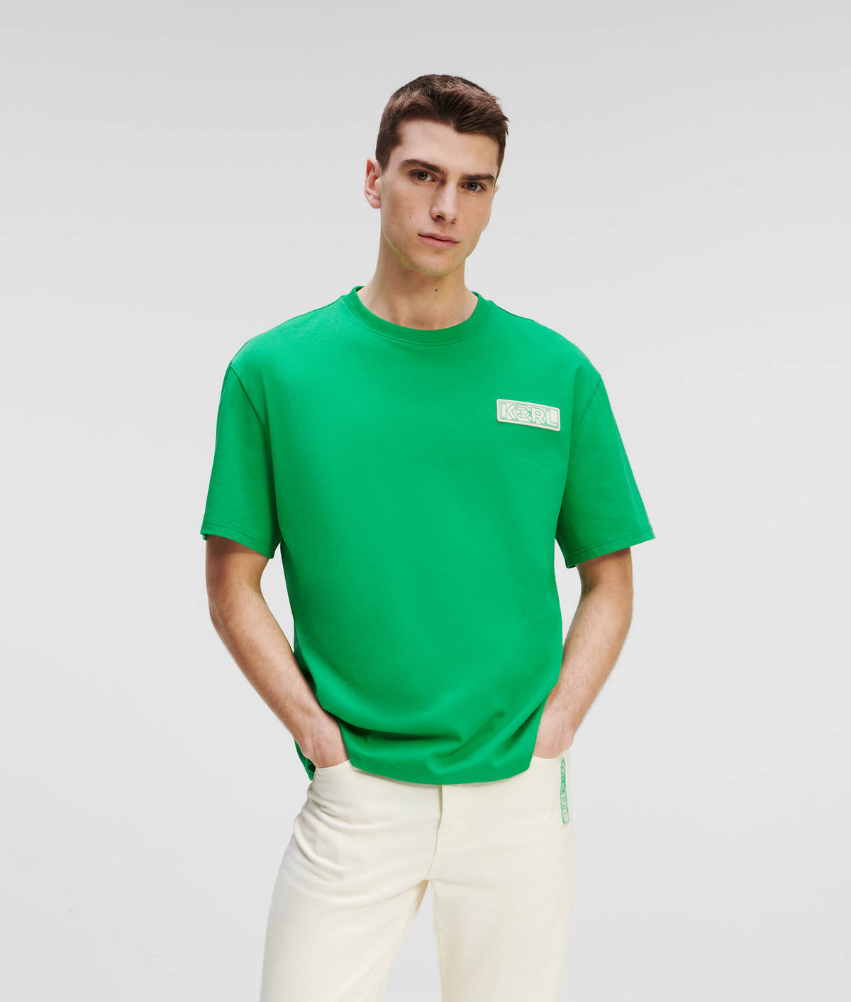 Karl Lagerfeld 230M1703 Ikonik 2.0 S-S T-Shirt Green