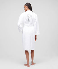 Karl Lagerfeld 230M2185 Ikonik 2.0 Bathrobe White