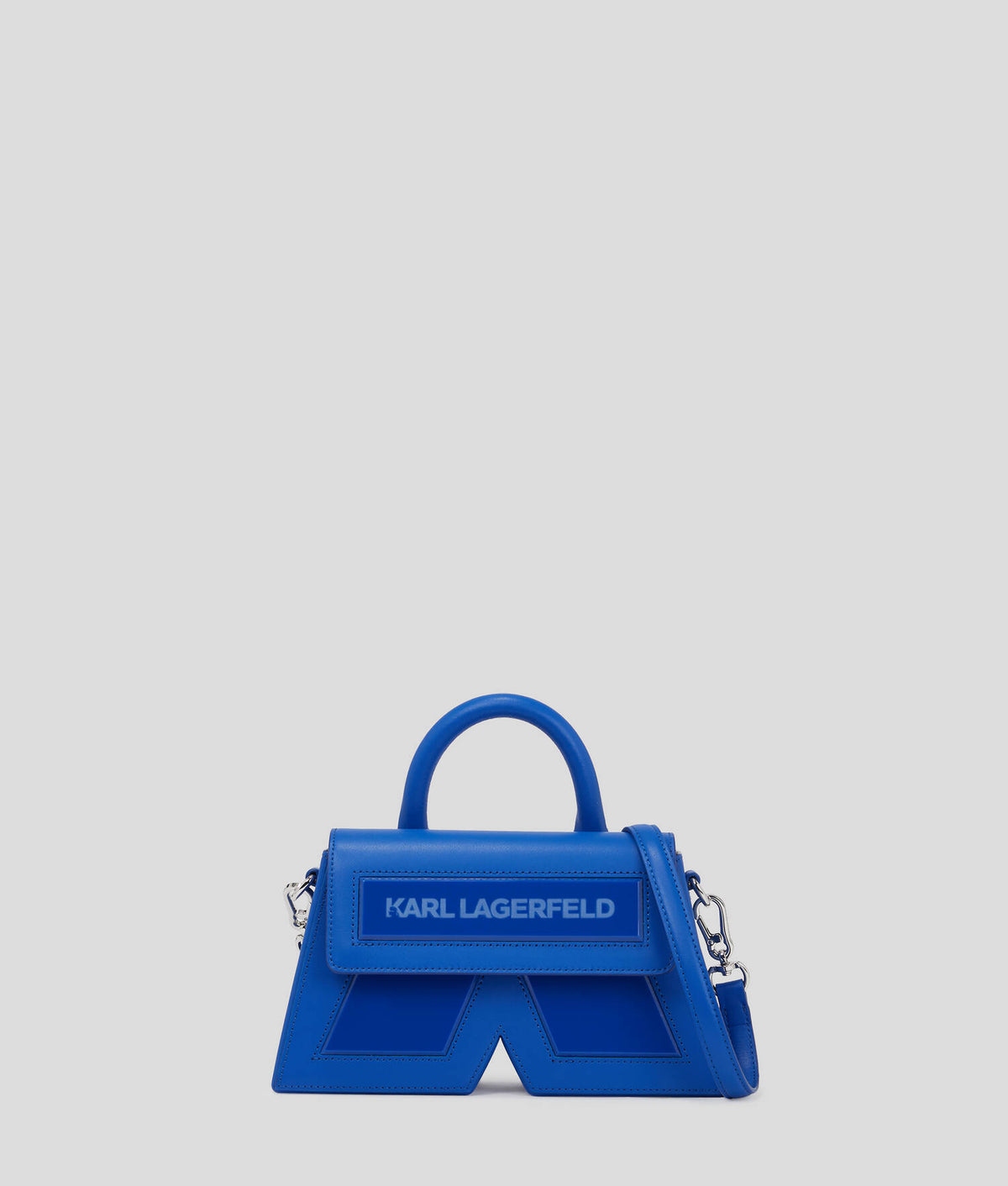 Karl Lagerfeld 235W3043 Ik/K Leather Crossbody Bag Royal