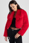 Sissyboy J30300 Full Fur Bolero Jacket Red