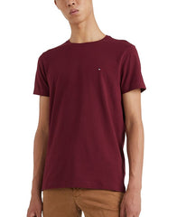 Tommy Hilfiger Mw10800 Msw Stretch Slim Fit Tee  Burgandy