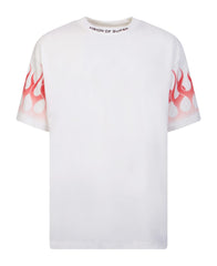 Vision Of Super Vs00756/473 Tshirt With Flames White