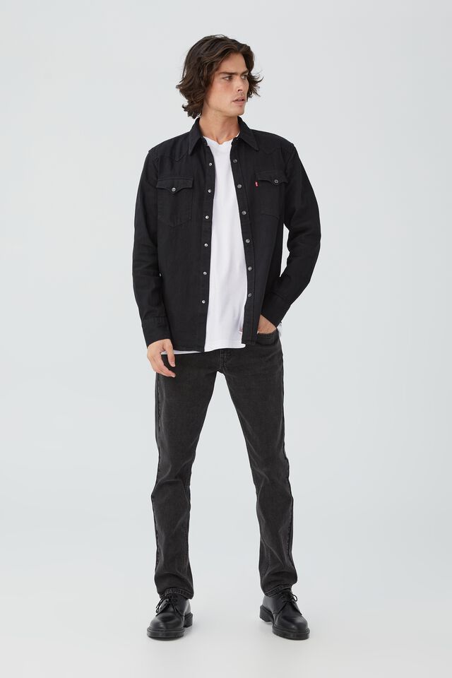 Levis Slim Broken Record Adv Black