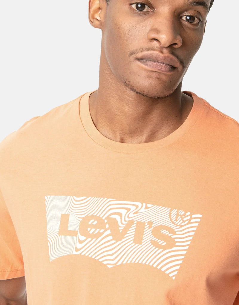 Levis Graphic Crewneck Tee Fill Bw Ssnl Orange