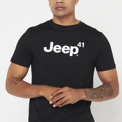 Jeep M-41 Logo Print T-Shirt Black