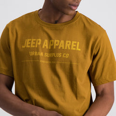 Jeep Jms22020 Fashion Graphic Tee Mustard