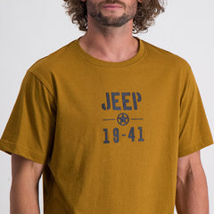 Jeep Applique & Embroidery App T-Shirt Mustard