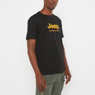 Jeep M Jeep Logo Print Tee Jmic23211 Black