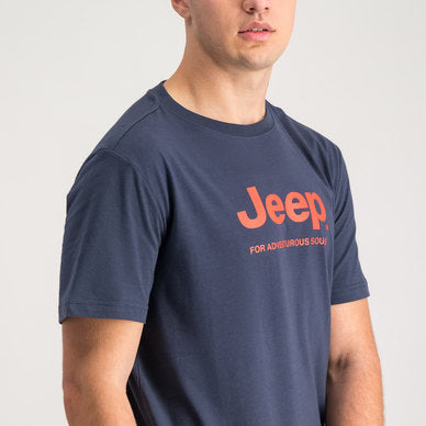 Jeep M Jeep Logo Print Tee Jmic23211 Navy