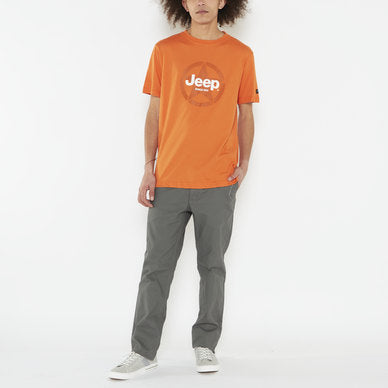 Jeep Jms23017 Mens Logo/Icon Strong Tee Orange