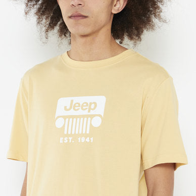 Jeep Jms23211 Mens Iconic Collection Tee Yellow