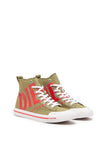 Diesel Y03233P2468 Unisex S-Athos Mix X Sneakers Olive