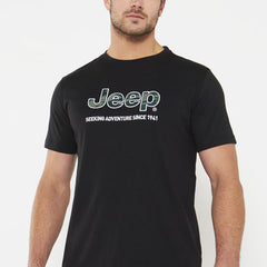 Jeep Jms23001 Mens Core Logo Tee Black