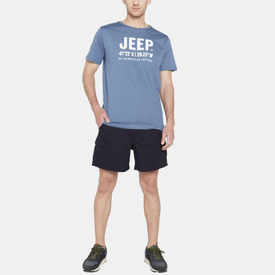 Jeep M Logo/Icon Strong Tee Jms23019 Vintage Blue