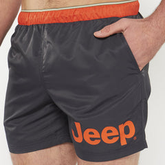 Jeep M Elasticated Swim Short Jms23157 Black