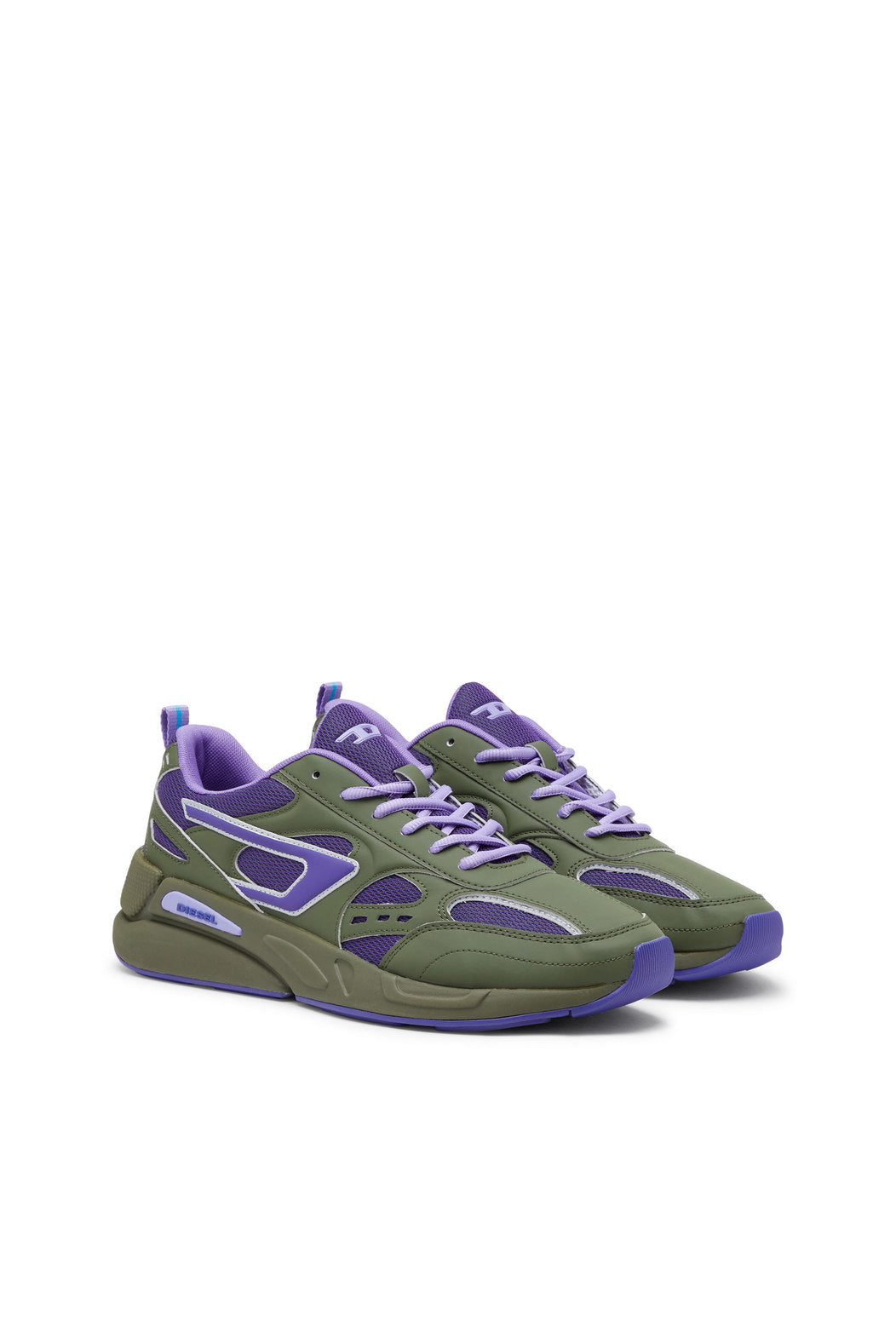 Diesel Y02868P5179 Mens Serendipity Sport Sneakers Green/Purple