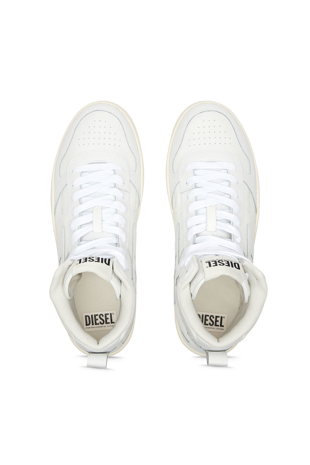 Diesel Y03205P5576 Mens S-Ukiyo V2 Mid Sneakers White