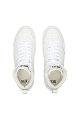 Diesel Y03205P5576 Mens S-Ukiyo V2 Mid Sneakers Star White