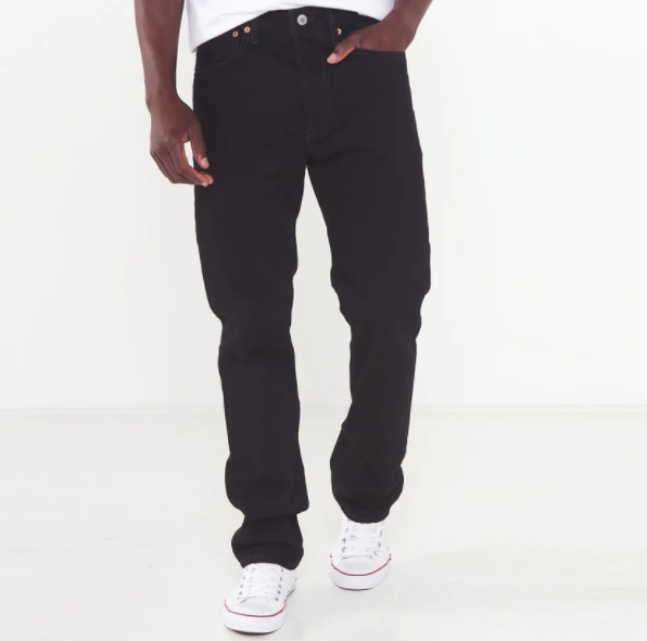 Levis Mens 501 Original Fit Black Jeans