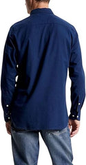 Tommy Hilfiger Mw33307 Msw Flex Brushed Twill Rf Shirt  Navy