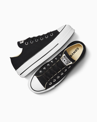 Converse 560250C Womens Ctas Lift Low Canvas Shoes Black And White