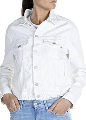 Replay W7703 Denim Jacket White