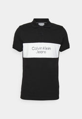 Calvin Klein J3224491 Colorblock Logo Polo Shirt Black