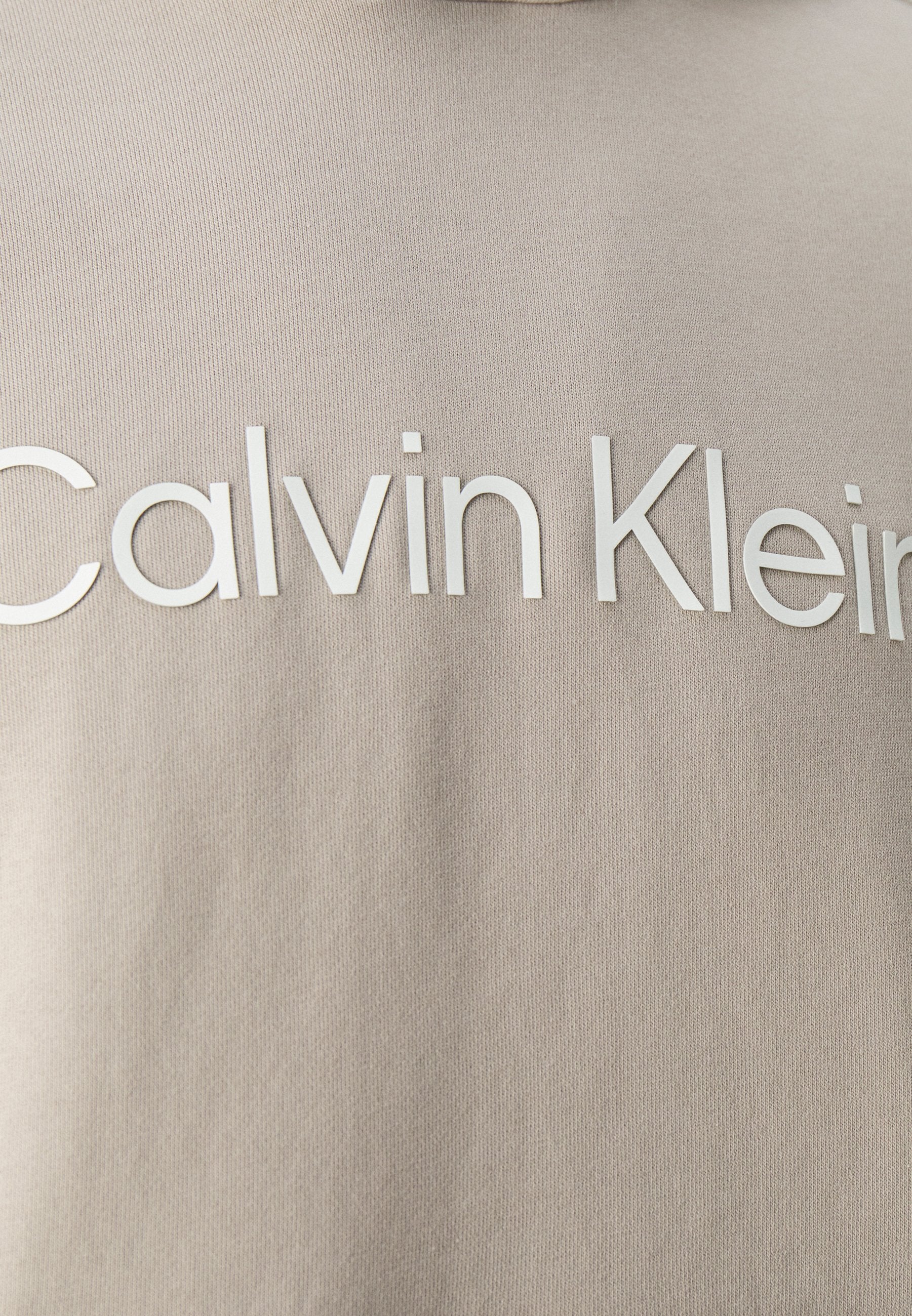 Calvin Klein K111345 Msw Hero Logo Comfort Hoodie Light Grey