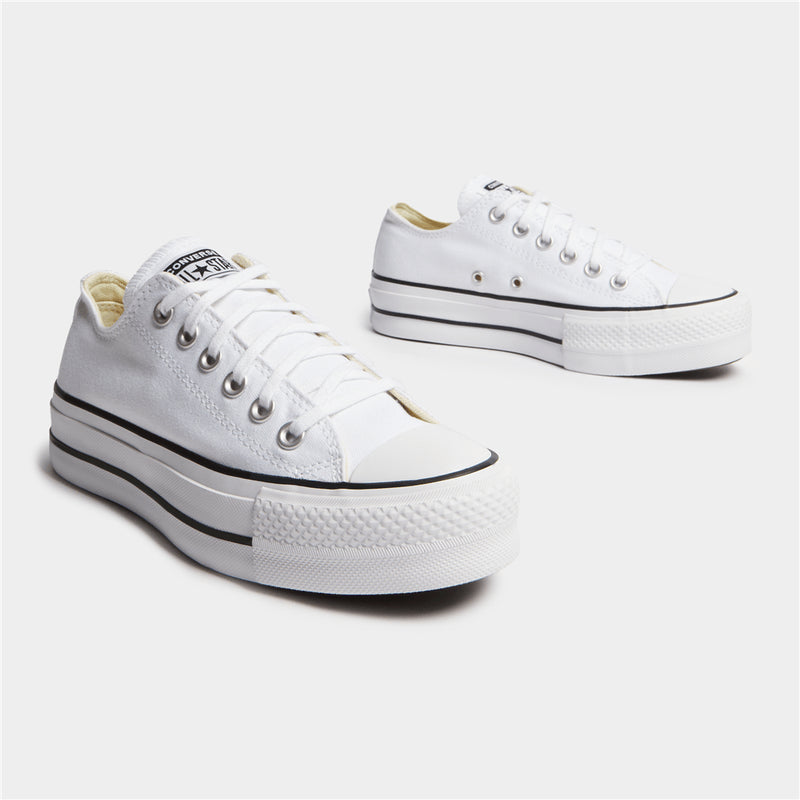 Converse 560250C Womens Ctas Lift Low Canvas Shoes White