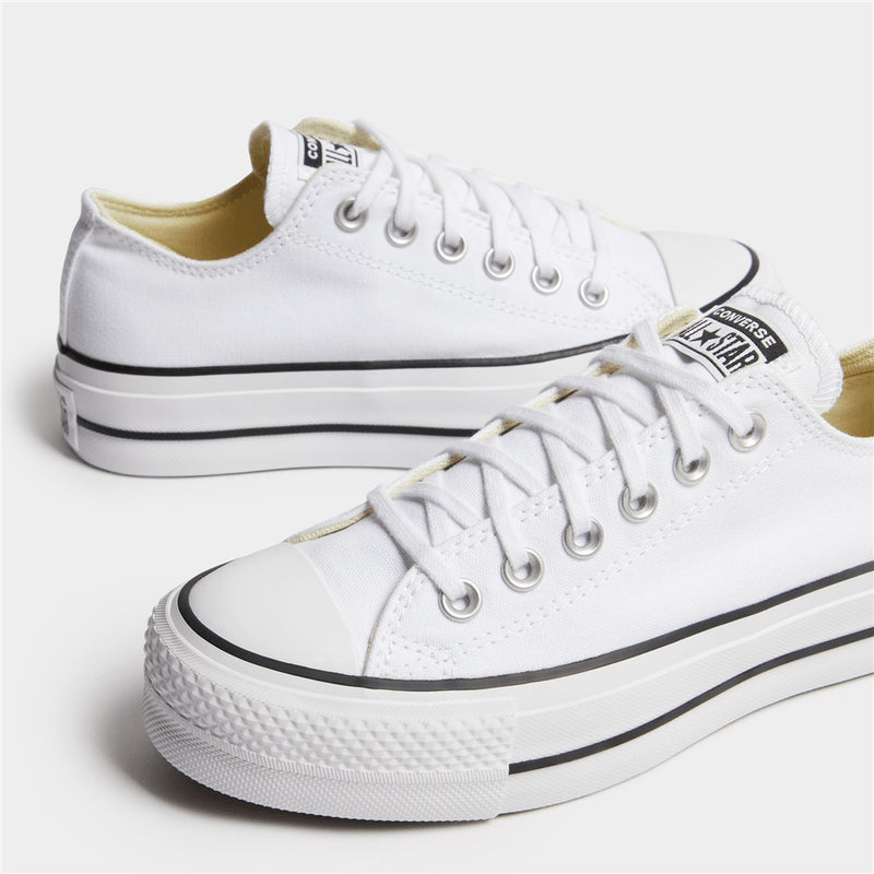 Converse 560250C Womens Ctas Lift Low Canvas Shoes White