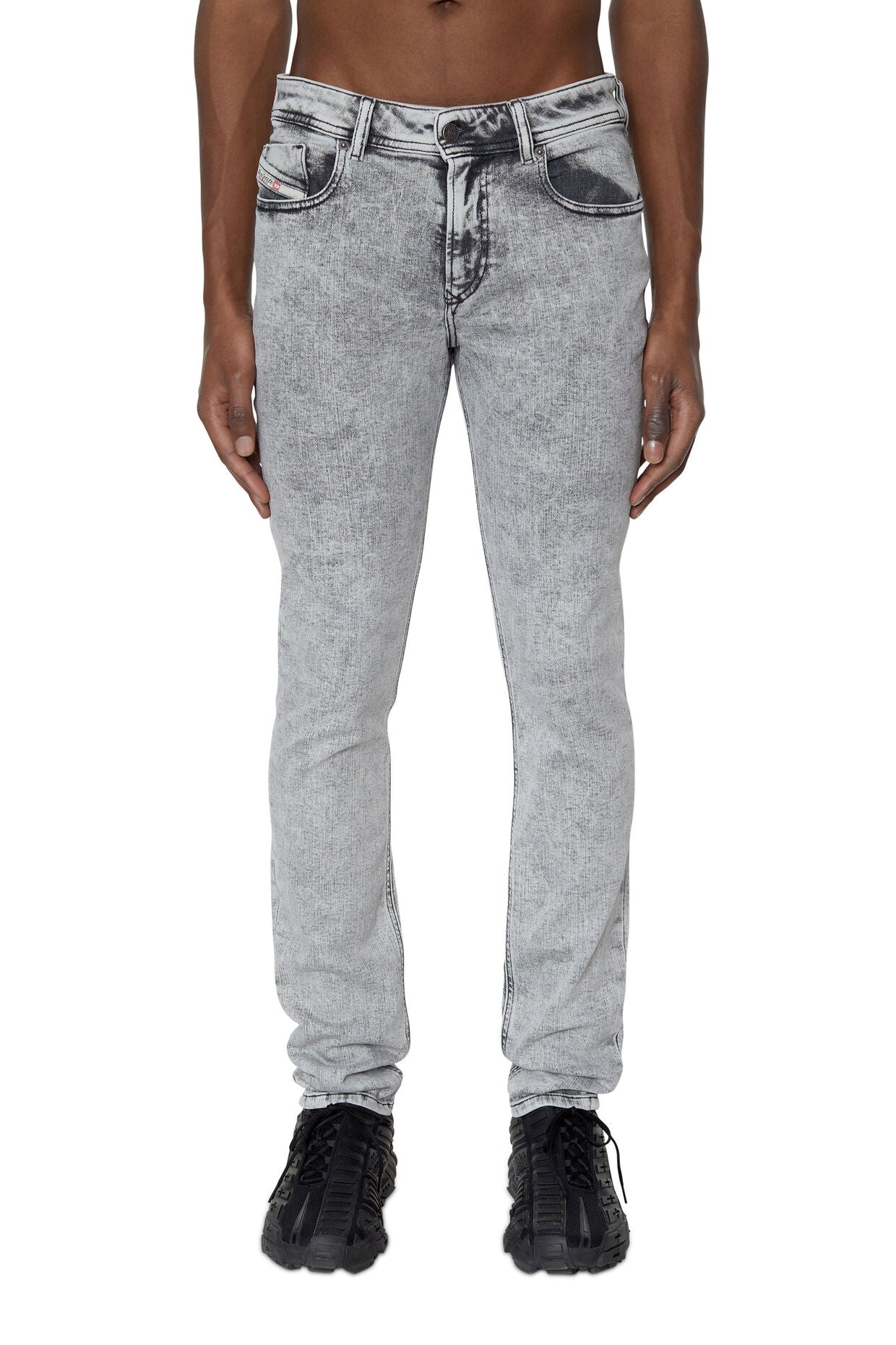 Diesel A0359609D8 1979 Sleenker Trousers  Grey