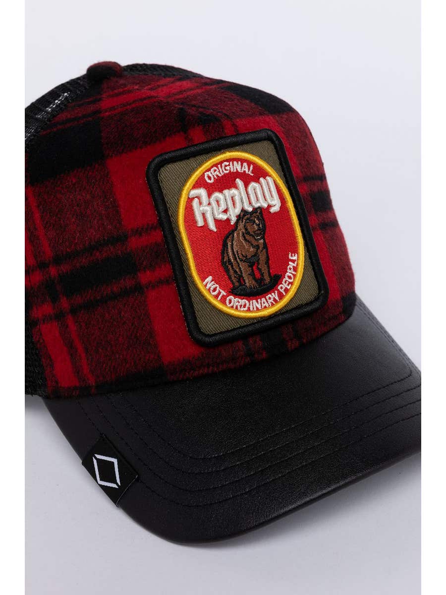 Replay Am4339 Cap Black And Red
