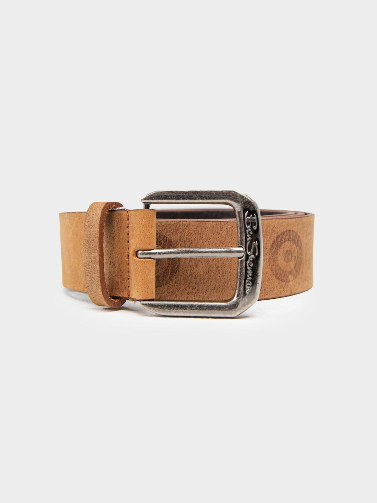 Bensherman Benb008 Target Emboss Leather Belt Tan