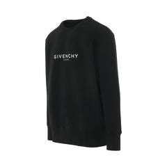 Givenchy Reverse Logo Sweatshirt In Black
