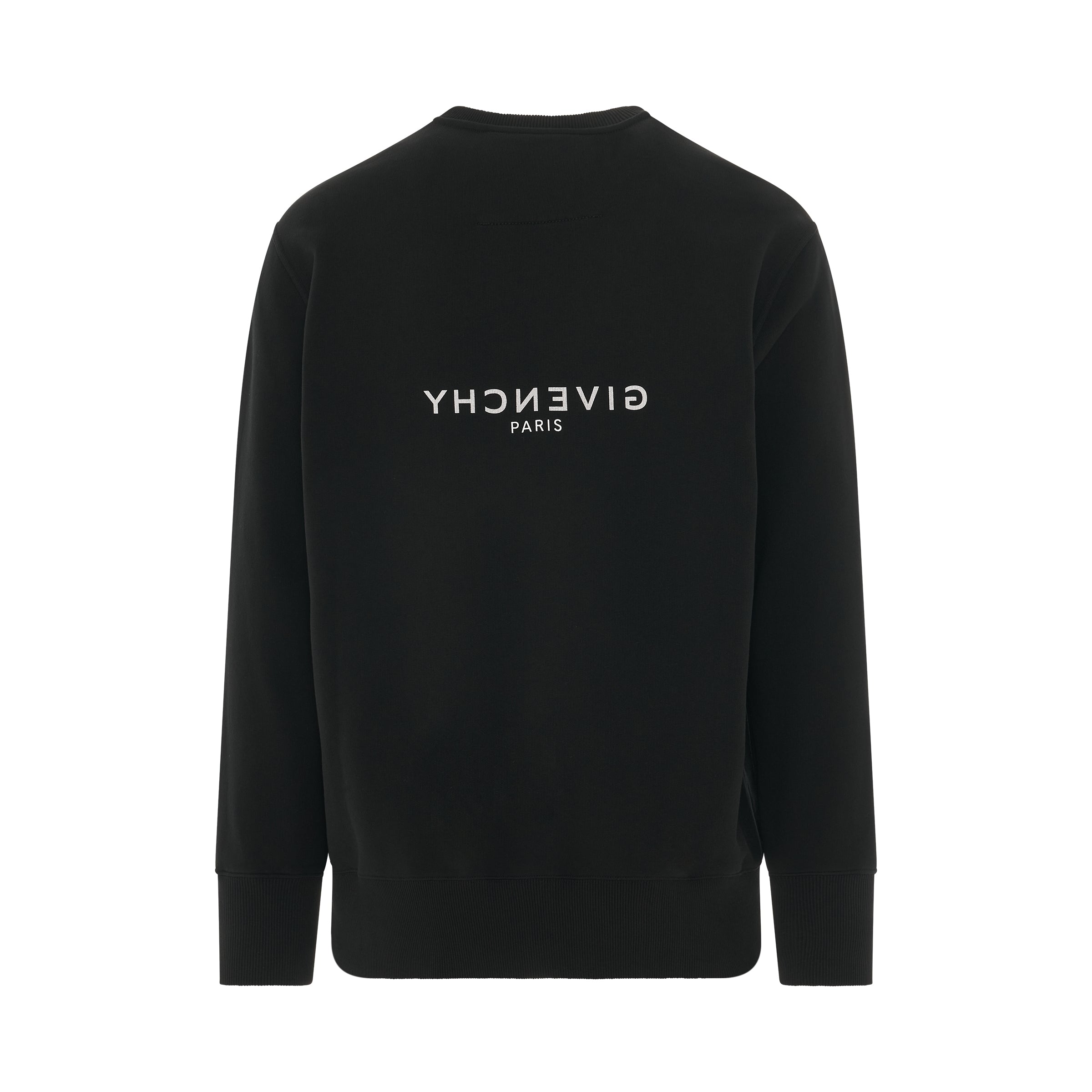 Givenchy Reverse Logo Sweatshirt In Black