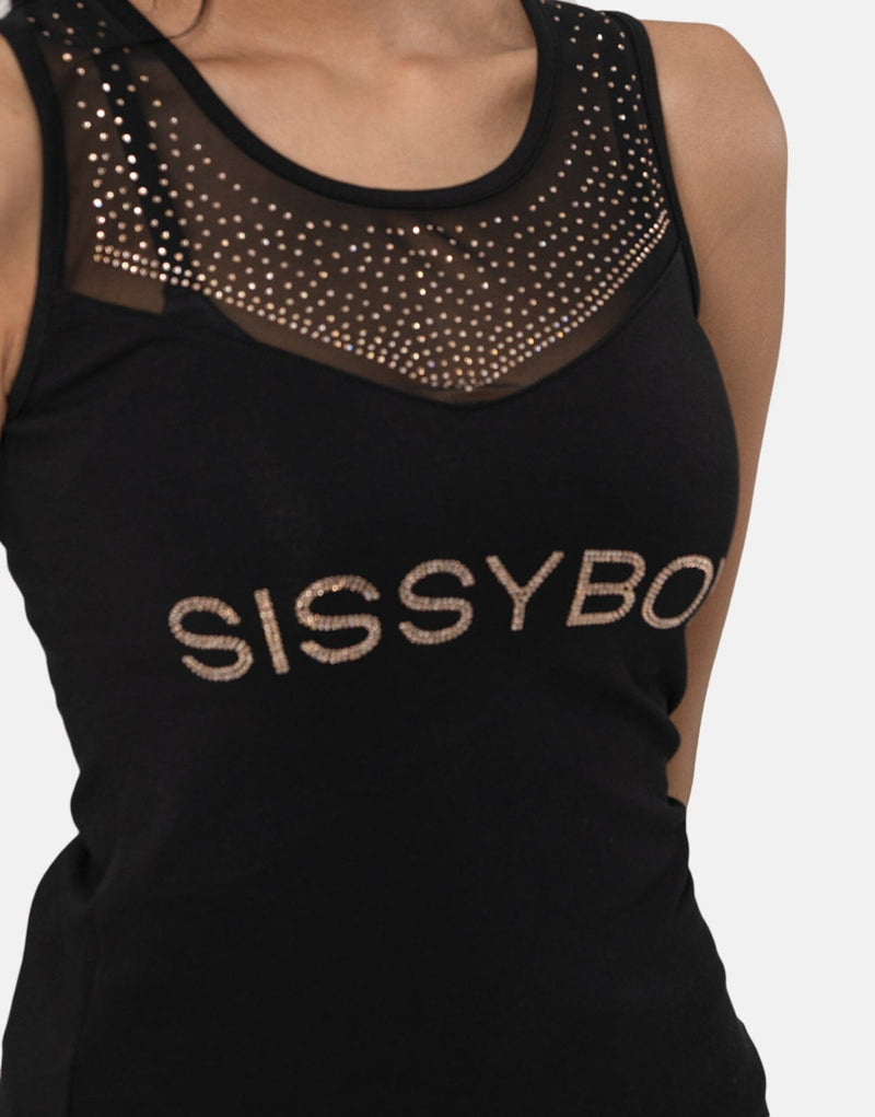 Sissyboy T29781 Ladies Neckline Bling Fashion Vest