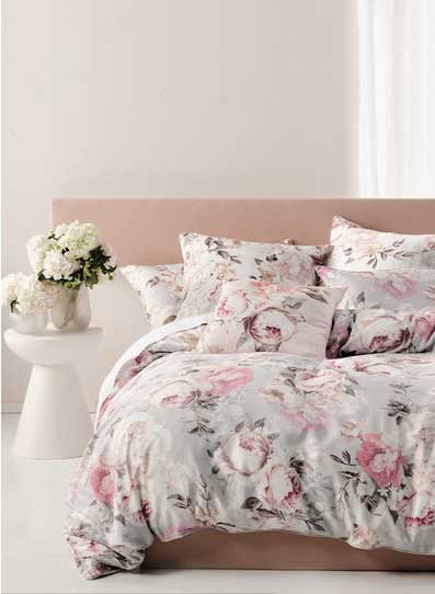 Galina Duvet Cover Set Silver