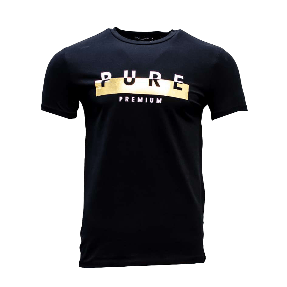 Pure Premium Gld006-Tr-0 Invert S/S Tee  Black