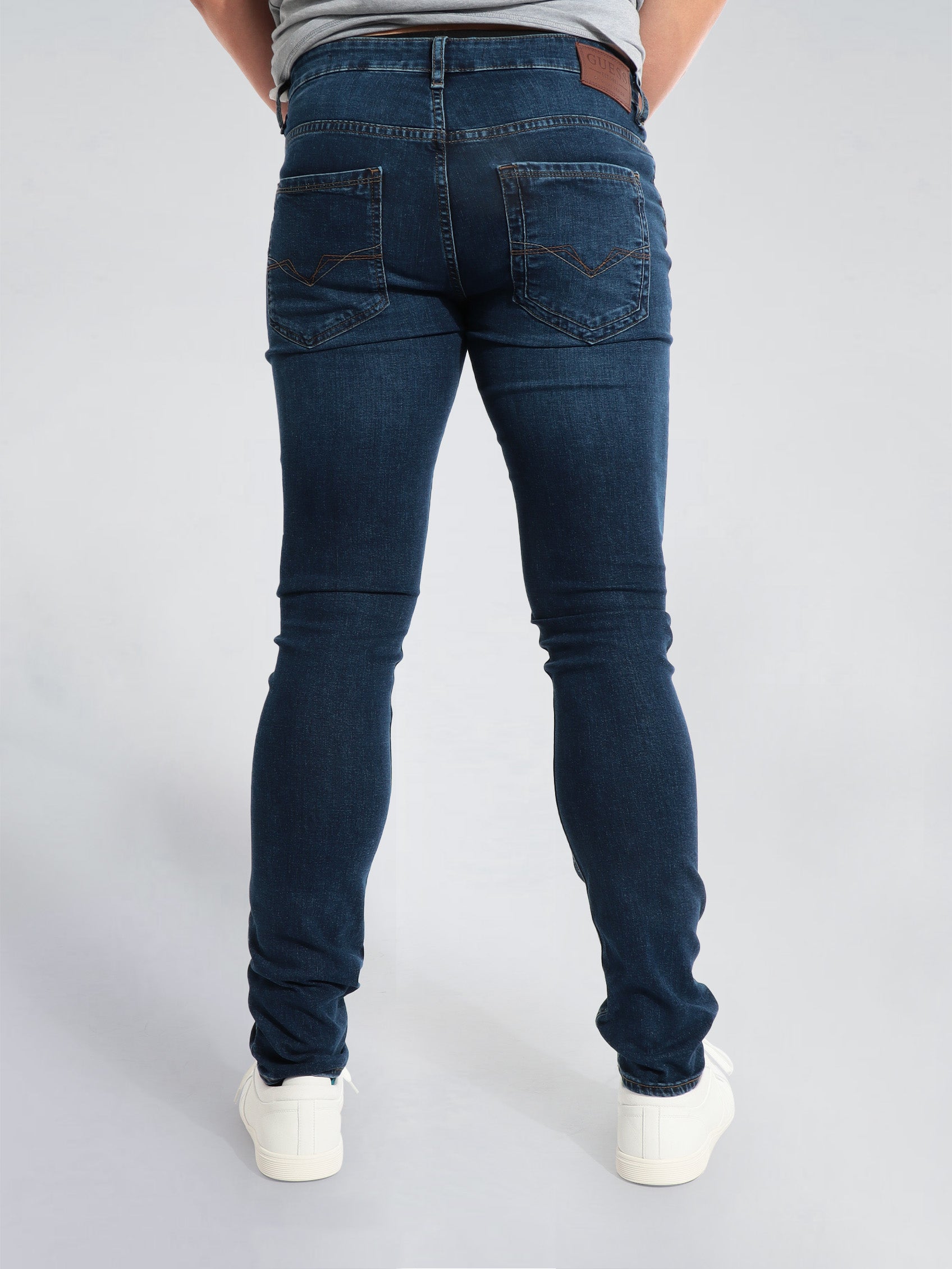 Guess Mns Vera Eco Skinny Jeans Dark Wash