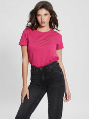 Guess C76002 Lds Ss Guess 1981 Crystal Easy Tee Pink