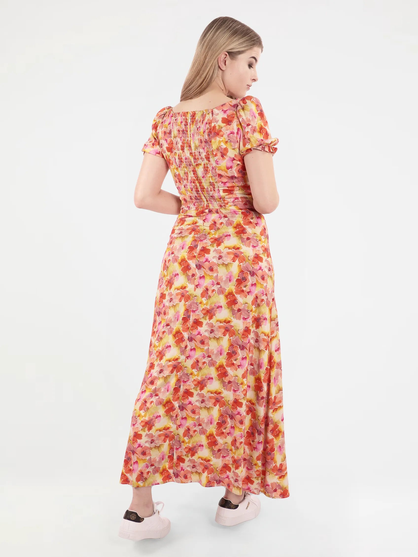 Guess Ss Adelaide Long Dress W3Yk36Weq82P32K Flora