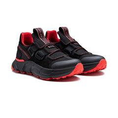 Replay Mens Split Camo Shoes Black And Red