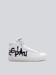 Replay Mens Snap Tone 2 Shoes White Black