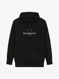 Givenchy Reverse Logo Fleece Hoodie in Black