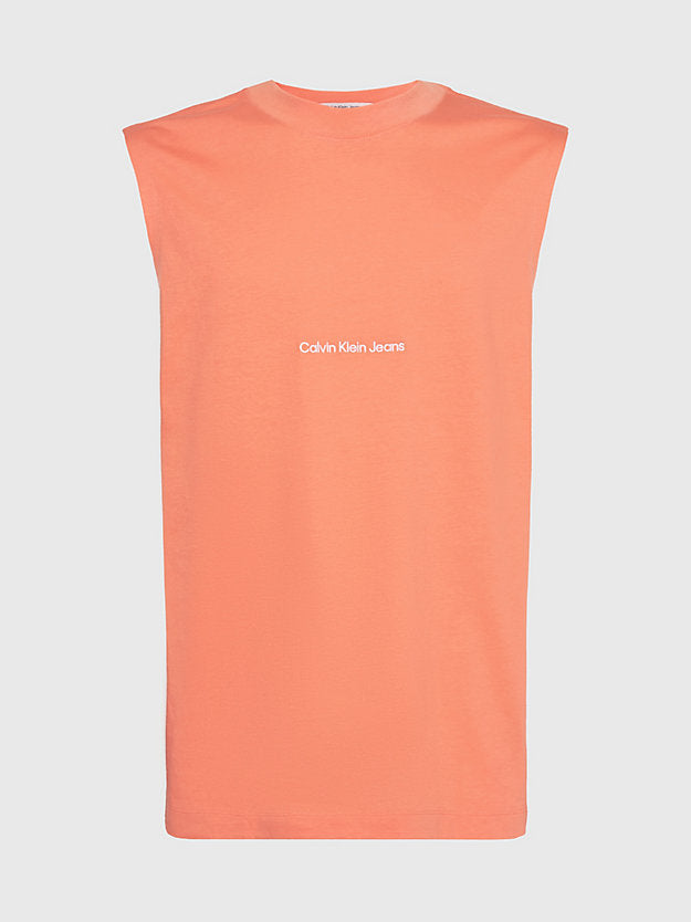 Calvin Klein Institutional Sleeveless Tank J323146 Orange